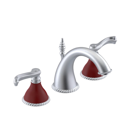 Rubinet Widespread Lav. Set. (less drain) Satin Chrome
