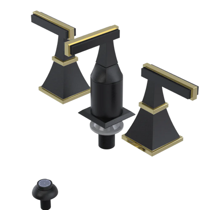 Rubinet Bidet Fitting with Spray, Diverter, and Vacum Breaker (Less Drain) Matt Black