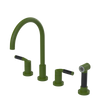 Rubinet Widespread Kitchen Set with Hand Spray Green Envy