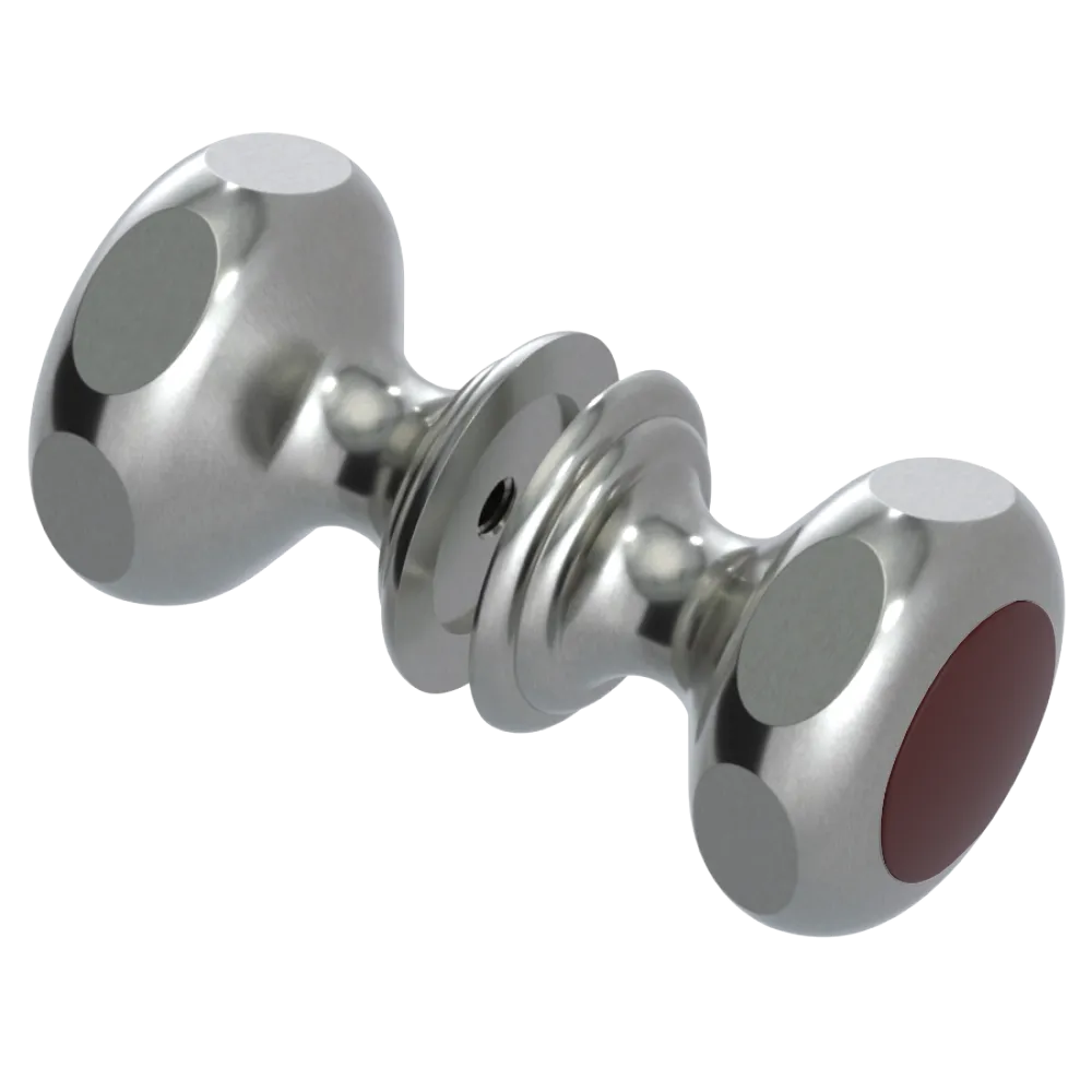 Rubinet Shower Door Knob (set) Satin Nickel