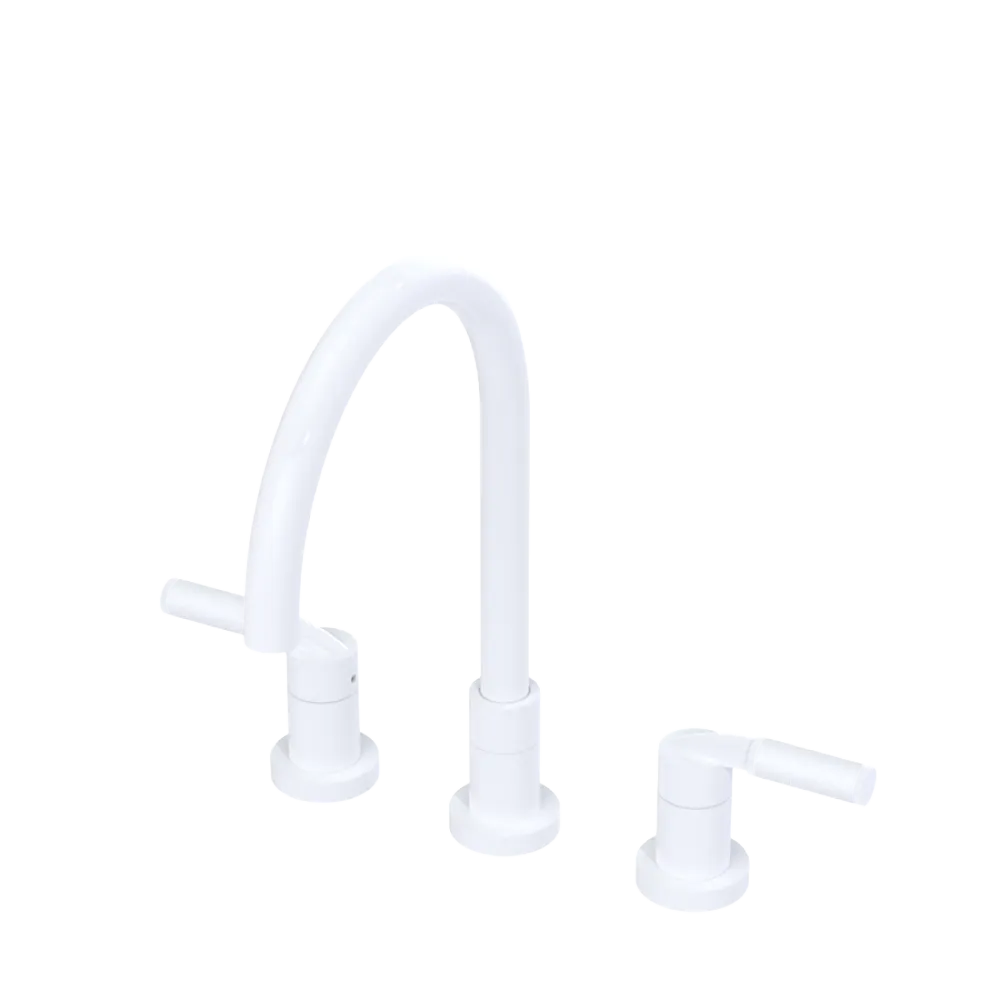 Rubinet Widespread Kitchen Set White