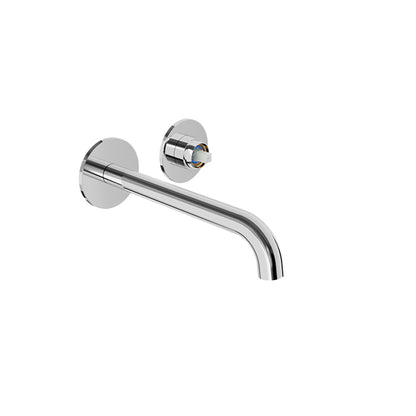Baril Single lever wall-mounted lavatory faucet (without handle), drain not included
