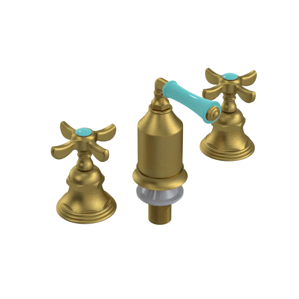 Rubinet Bidet Fitting with Spray, Diverter, and Vacum Breaker (Less Drain) Antique Brass Matt