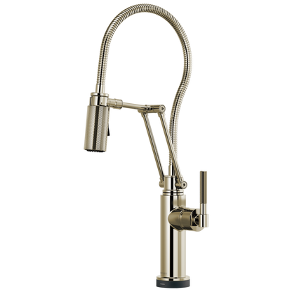 Brizo Smarttouch Articulating Kitchen Faucet With Finished Hose