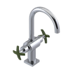 Rubinet Single Hole Dual Handle Lav. Set. (less drain) Chrome