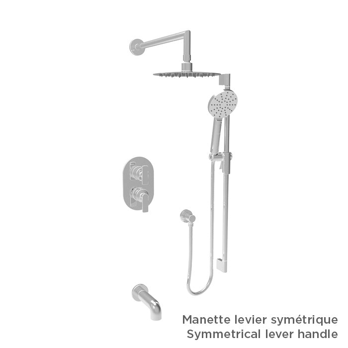 Baril Complete pressure balanced shower kit without handle
