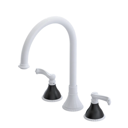 Rubinet Widespread Kitchen Set White