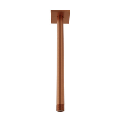 Baril 12" ceiling mounted shower arm, square flange