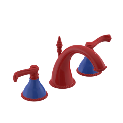 Rubinet Widespread Lav. Set. (less drain) Red