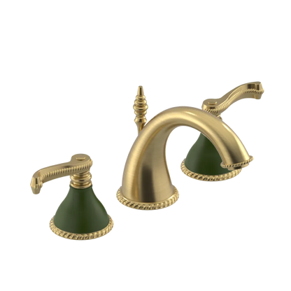 Rubinet Widespread Lav. Set. (less drain) Satin Brass