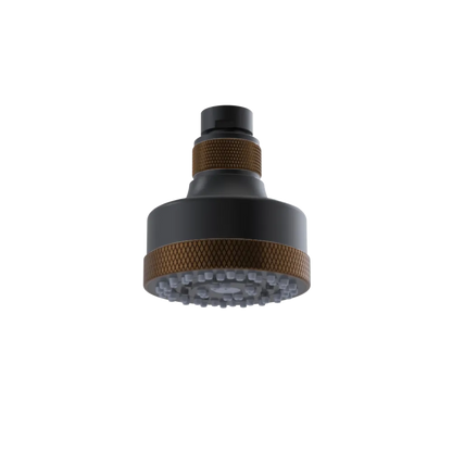 Rubinet 3 FUNCTION SHOWER HEAD Matt Black