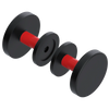 Rubinet Shower Door Knob (set) Matt Black
