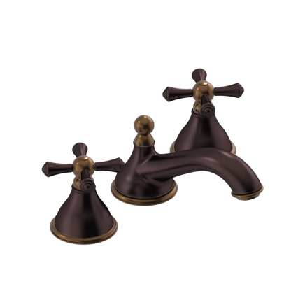 Rubinet Widespread Lav. Set. (less drain) Oil Rubbed Bronze
