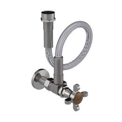 Rubinet Exposed Supply Kit (classic) x2 Polished Nickel