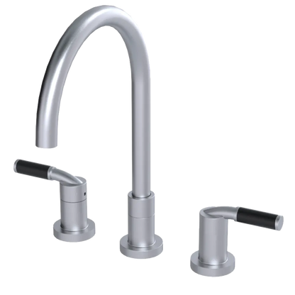 Rubinet Widespread Kitchen Set Satin Chrome