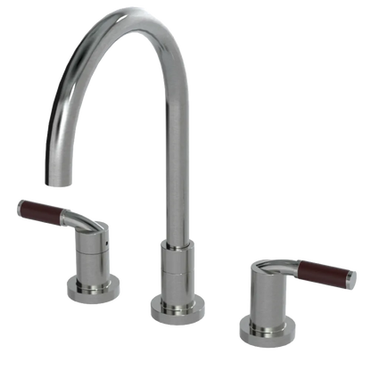 Rubinet Widespread Kitchen Set Satin Nickel