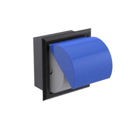 Rubinet RECESSED TOILET PAPER HOLDER Matt Black