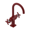 Rubinet Single Hole Dual Handle Lav. Set. (less drain) Maroon