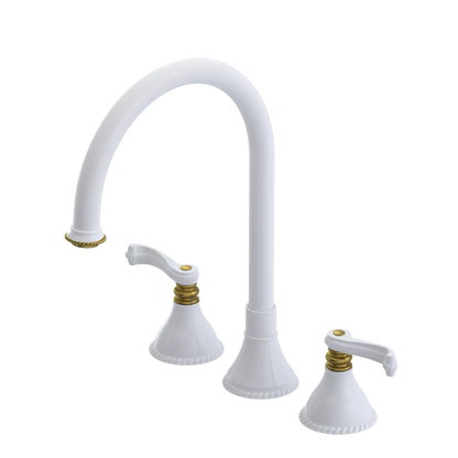 Rubinet Widespread Kitchen Set White