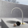Baril Two-handle deck-mounted lavatory faucet, drain not included