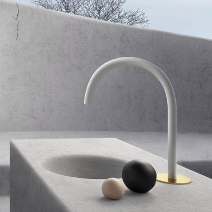 Baril Two-handle deck-mounted lavatory faucet, drain not included