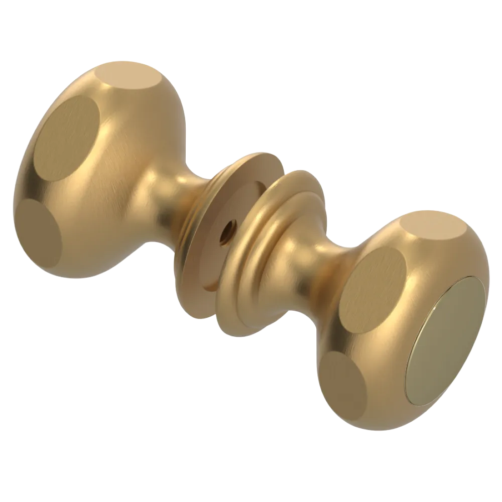 Rubinet Shower Door Knob (set) Satin Gold