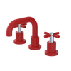 Rubinet Widespread Lav. Set. (less drain) Red
