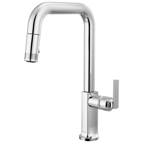 Brizo Pull Down Faucet With Square Spout Less Handle