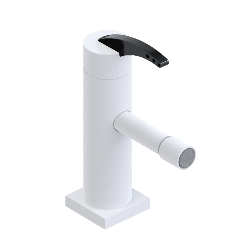 Rubinet Single Control Bidet Fitting (less drain) Matt White