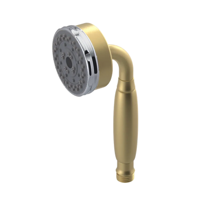 Rubinet 3 Function Hand Held Shower Only Satin Brass