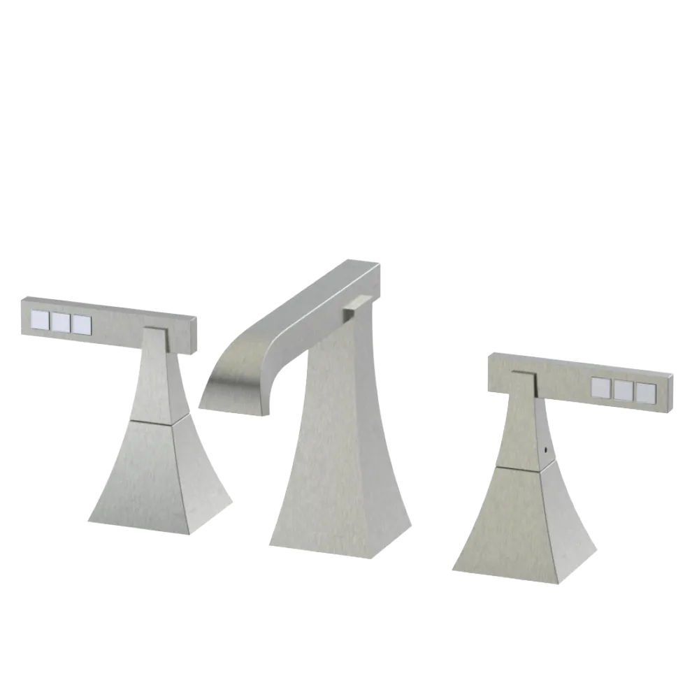 Rubinet Widespread Lav. Set. (less drain) Satin Nickel