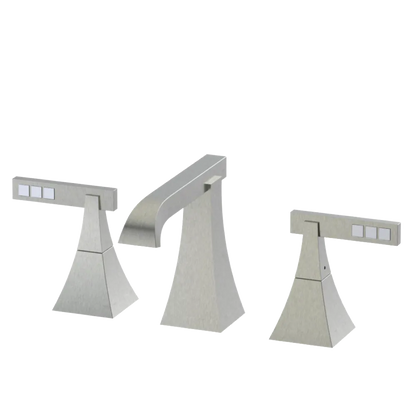Rubinet Widespread Lav. Set. (less drain) Satin Nickel