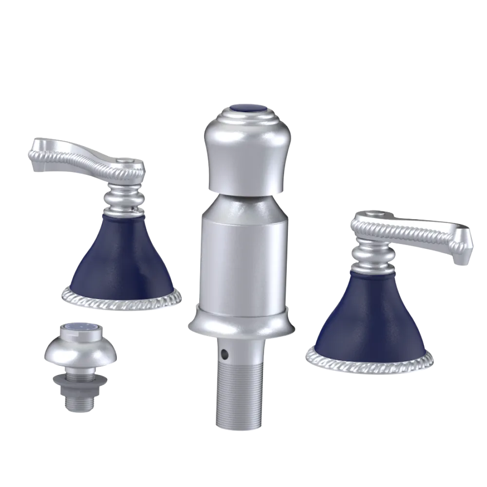 Rubinet Bidet Fitting with Spray, Diverter, and Vacum Breaker (Less Drain) Satin Chrome