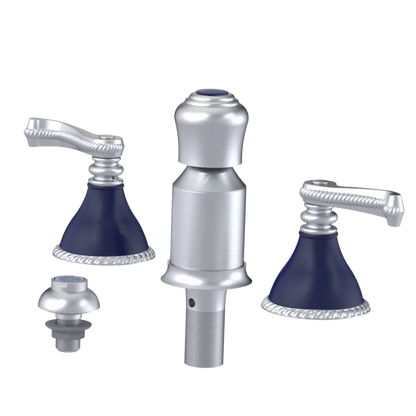 Rubinet Bidet Fitting with Spray, Diverter, and Vacum Breaker (Less Drain) Satin Chrome