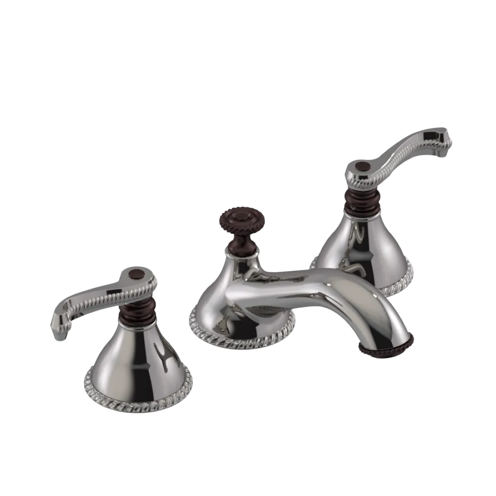 Rubinet Widespread Lav. Set. (less drain) Polished Nickel
