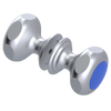 Rubinet Shower Door Knob (set) Satin Chrome