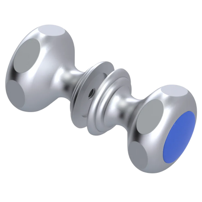Rubinet Shower Door Knob (set) Satin Chrome