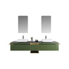 Prisma Frameless LED Bathroom Mirror with Brushed Gold Shelf