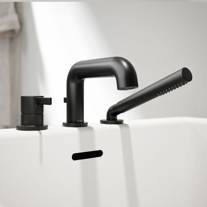 Kalia BASICO - 3-piece deckmount tub filler with handshower – BF1771-160