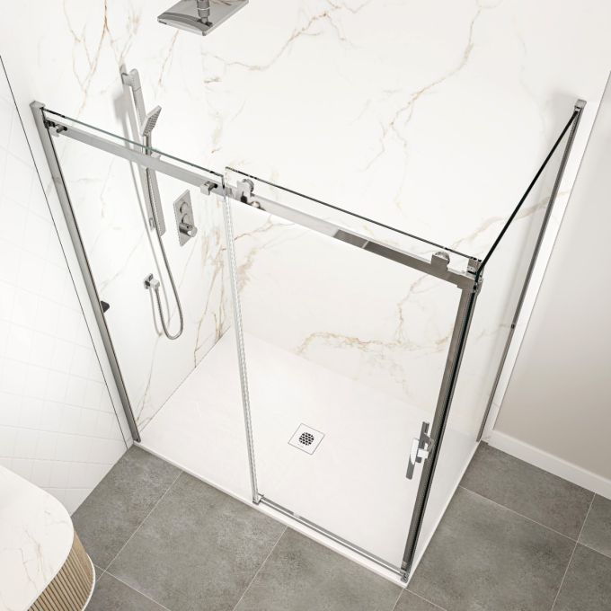 Kalia Lauza Castylat - - Textured 60 x 36-Inch Shower Base