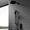 Kalia Premia - RoundOne TB3 Shower system with push-buttons valve - Vertical arm