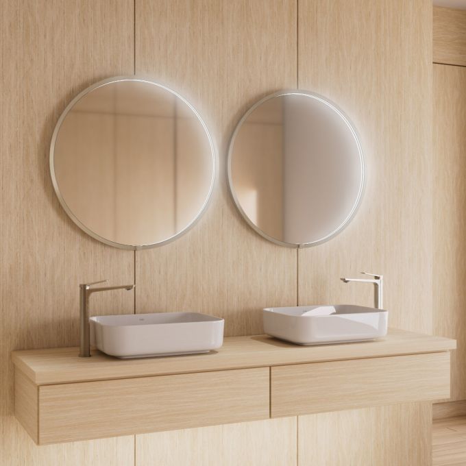 Kalia Noxled-illuminated - 30 x 30-Inch Framed LED Bathroom Mirror