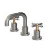Rubinet Widespread Lav. Set. (less drain) Satin Nickel