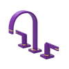 Rubinet Widespread Lav. Set. (less drain) Purple Haze