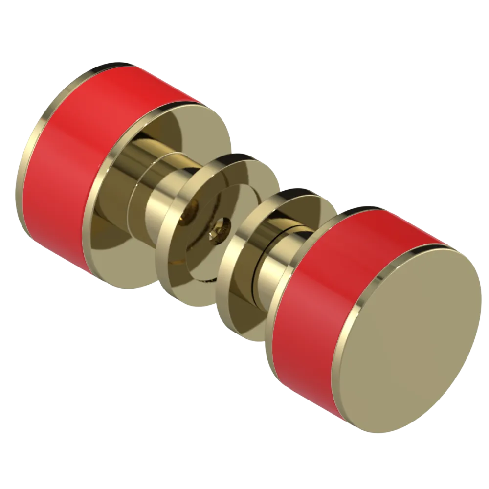 Rubinet Shower Door Knob (set) Natural Brass