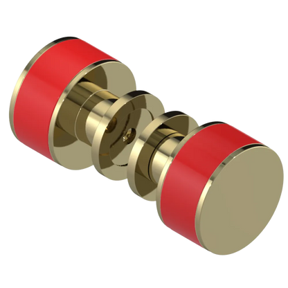 Rubinet Shower Door Knob (set) Natural Brass