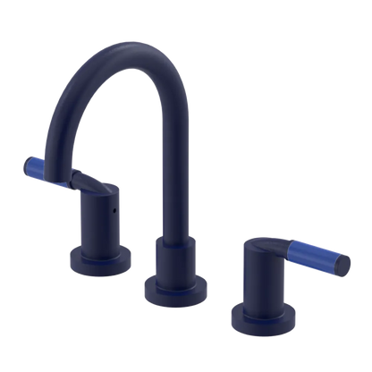 Rubinet Widespread Lav set (less drain) Midnight Blue