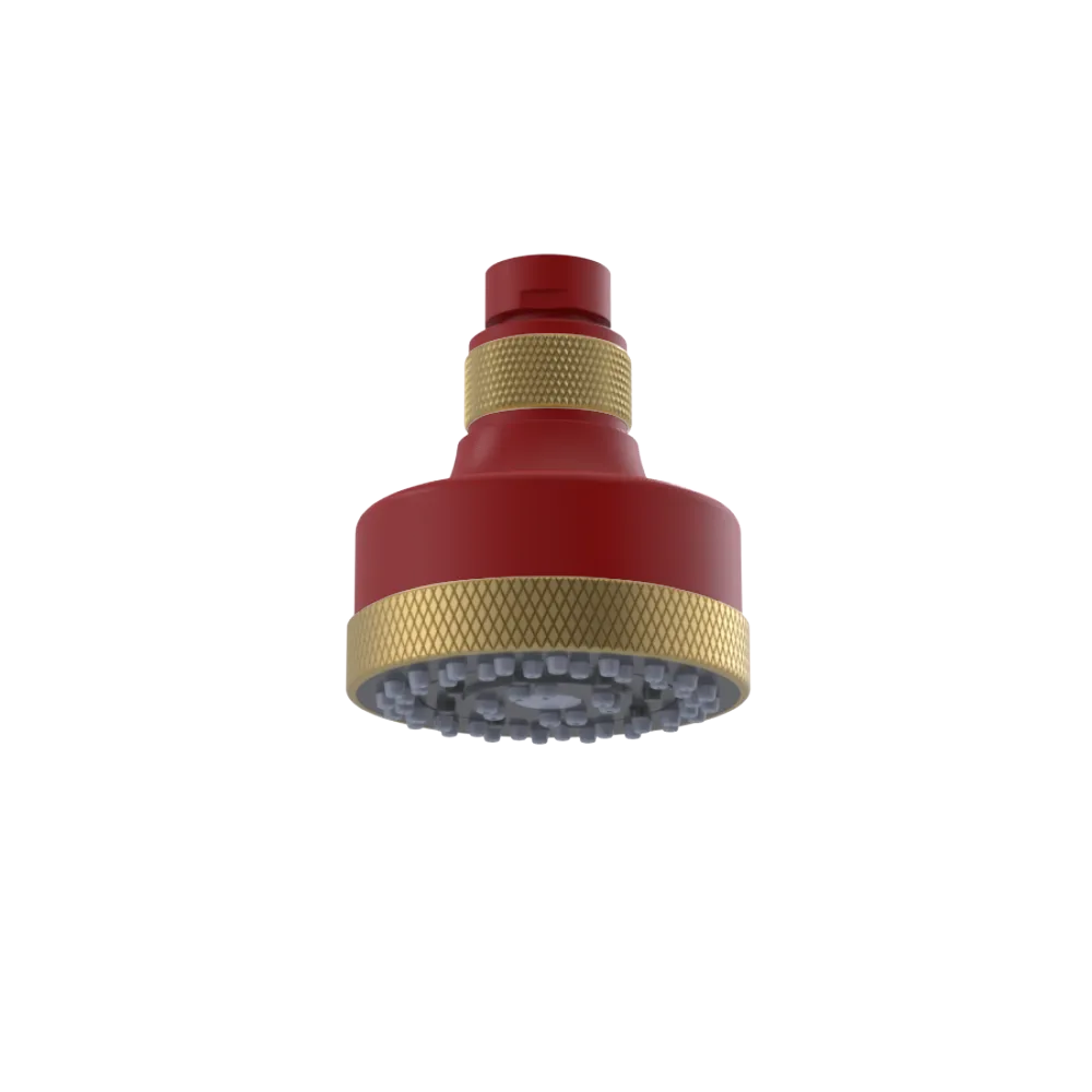Rubinet 3 FUNCTION SHOWER HEAD Maroon