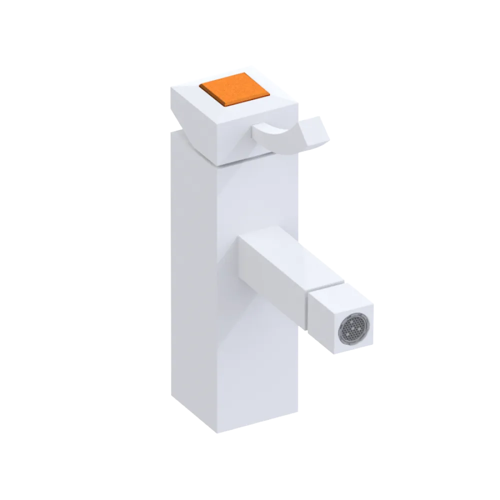 Rubinet Single Control Bidet Fitting (less drain) Matt White