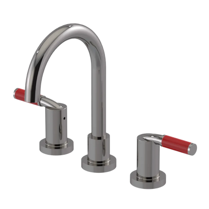 Rubinet Widespread Lav set (less drain) Polished Nickel